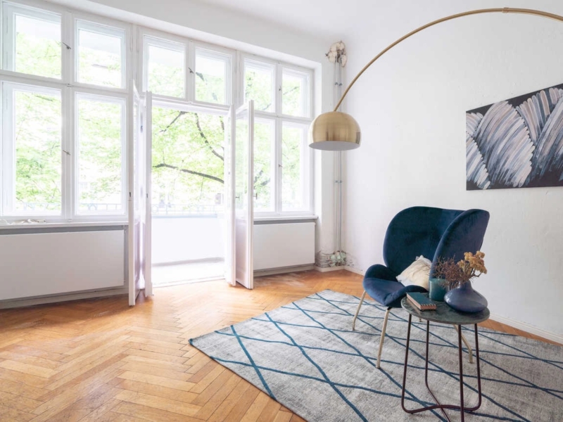 Світла 3-кімнатна квартира з терасою в престижному районі Берлін-Шарлоттенбург